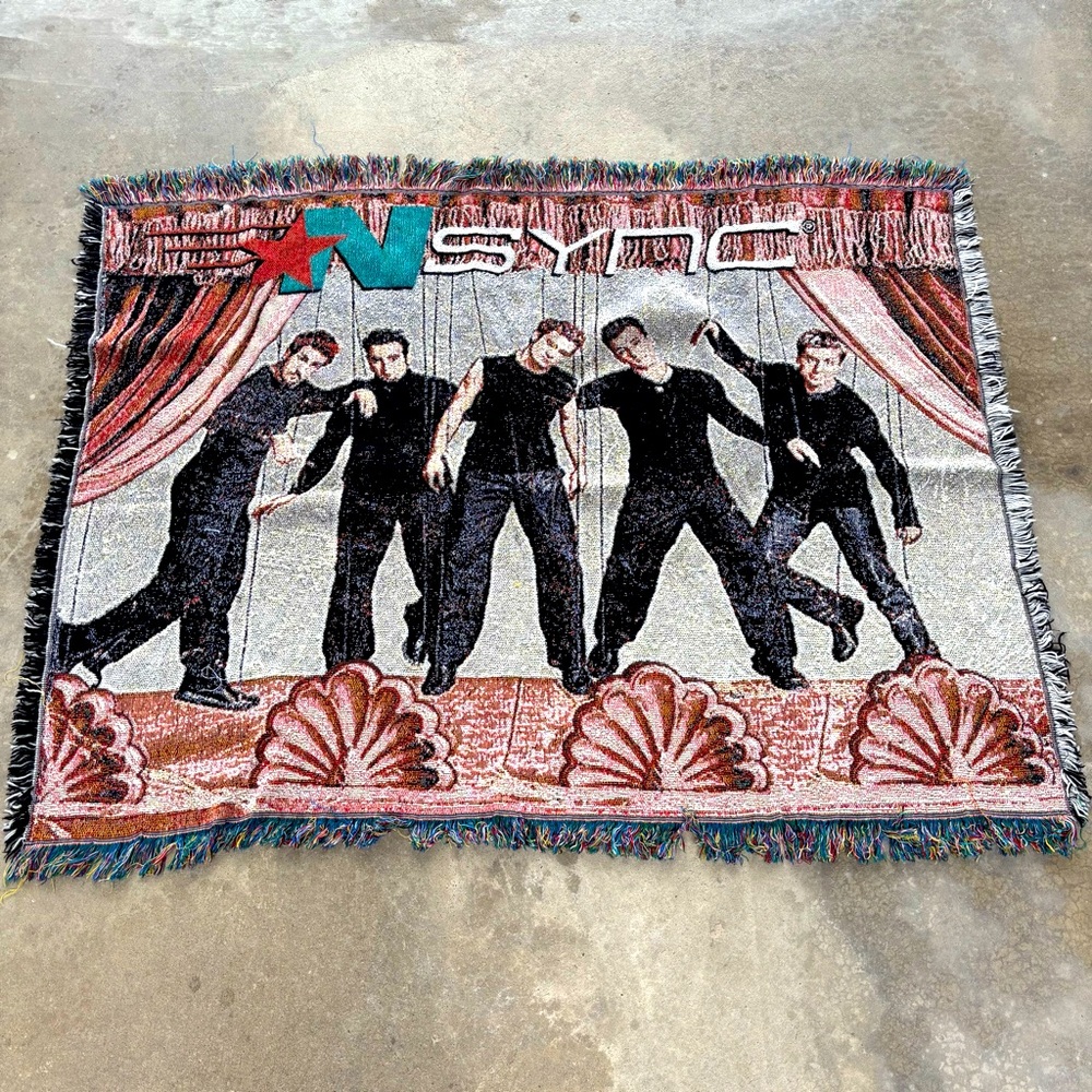 Y2K *NSYNC Tapestry Throw Blanket